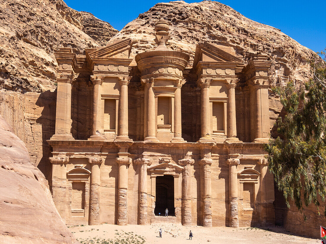 The Petra Monastery (Al Dayr), Petra Archaeological Park, UNESCO World Heritage Site, one of the New Seven Wonders of the World, Petra, Jordan, Middle East\n
