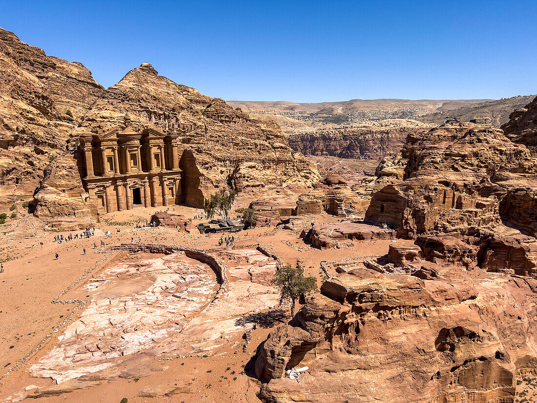 Das Kloster von Petra (Al Dayr), Archäologischer Park von Petra, UNESCO-Weltkulturerbe, eines der sieben neuen Weltwunder, Petra, Jordanien, Naher Osten