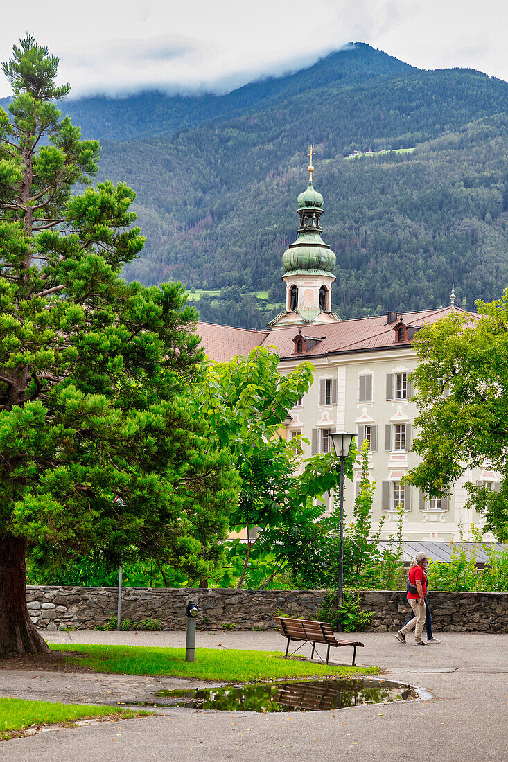 Public gardens, Brixen, Bolzano district, Sudtirol (South Tyrol) (Province of Bolzano), Italy, Europe\n