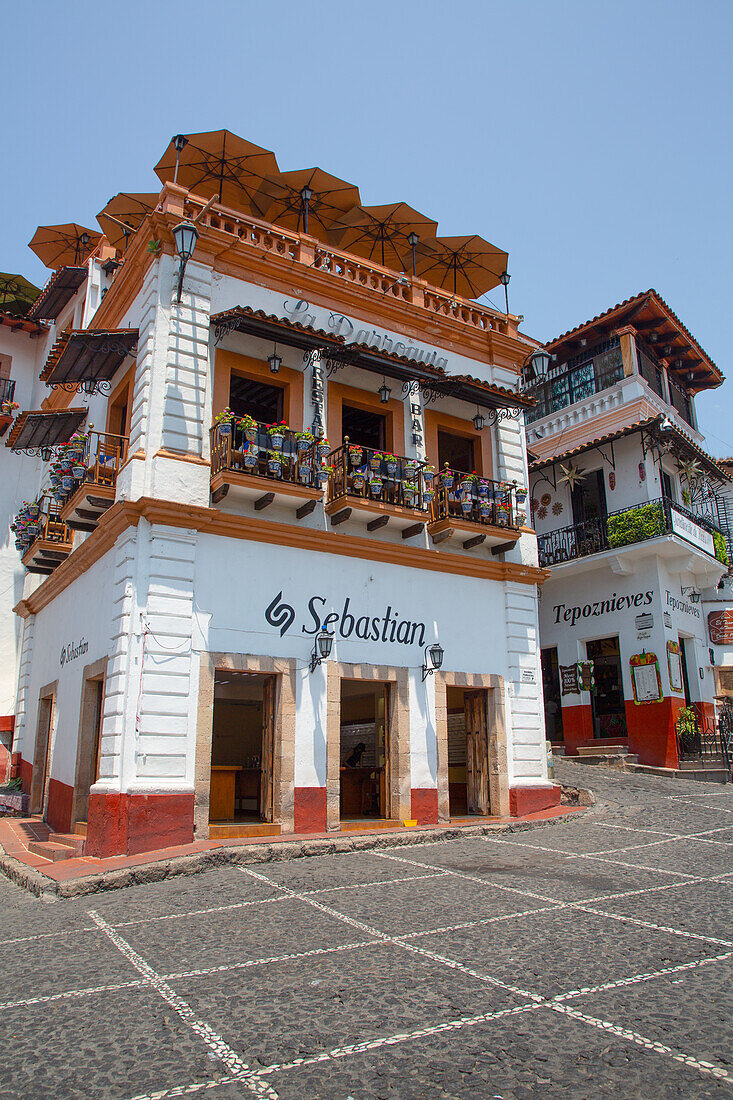 Street Scene, Taxco, Guerrero, Mexico, North America\n