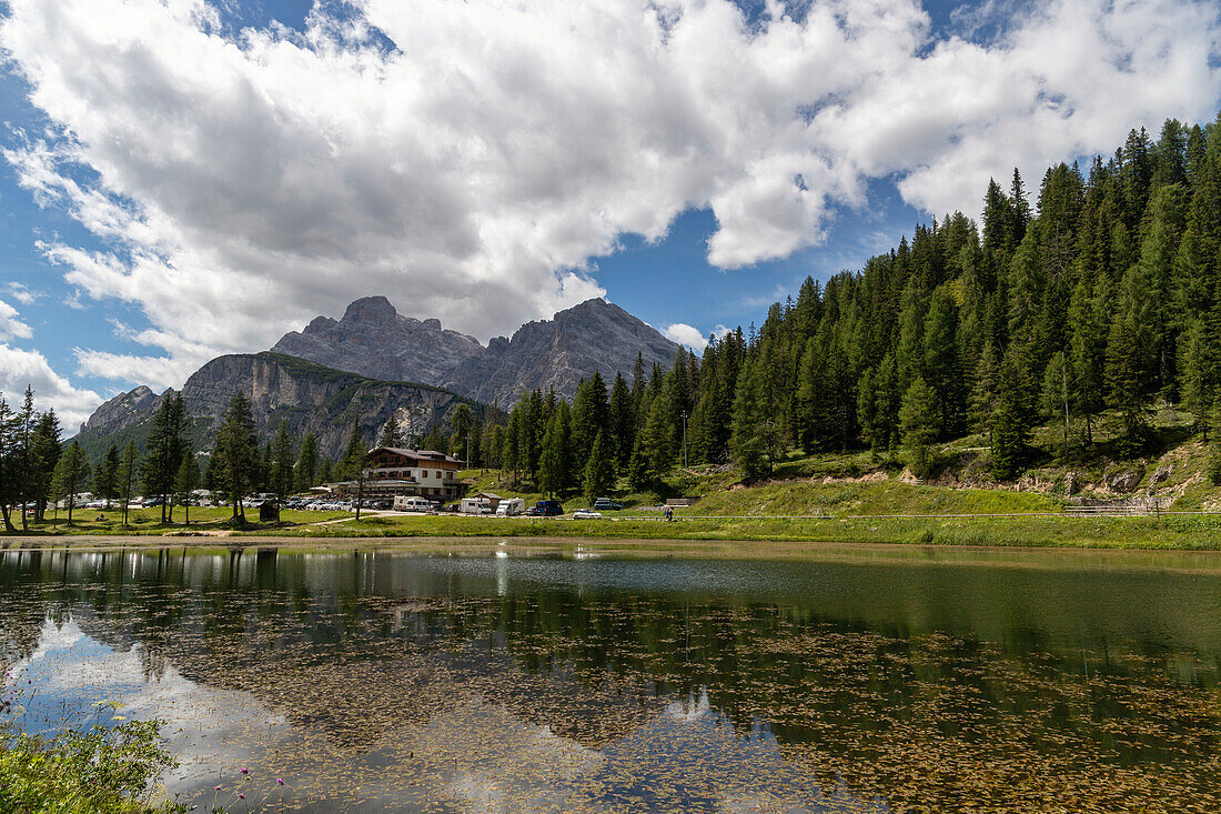 Antorno Lake, Belluno Dolomites, Auronzo di Cadore, Belluno District, Veneto, Italy, Europe\n