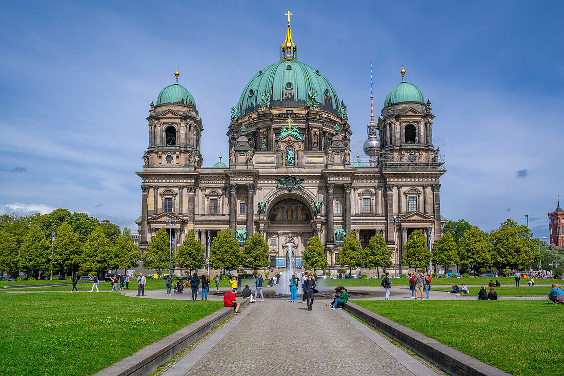 Blick auf den Berliner Dom, Museumsinsel, Mitte, Berlin, Deutschland, Europa