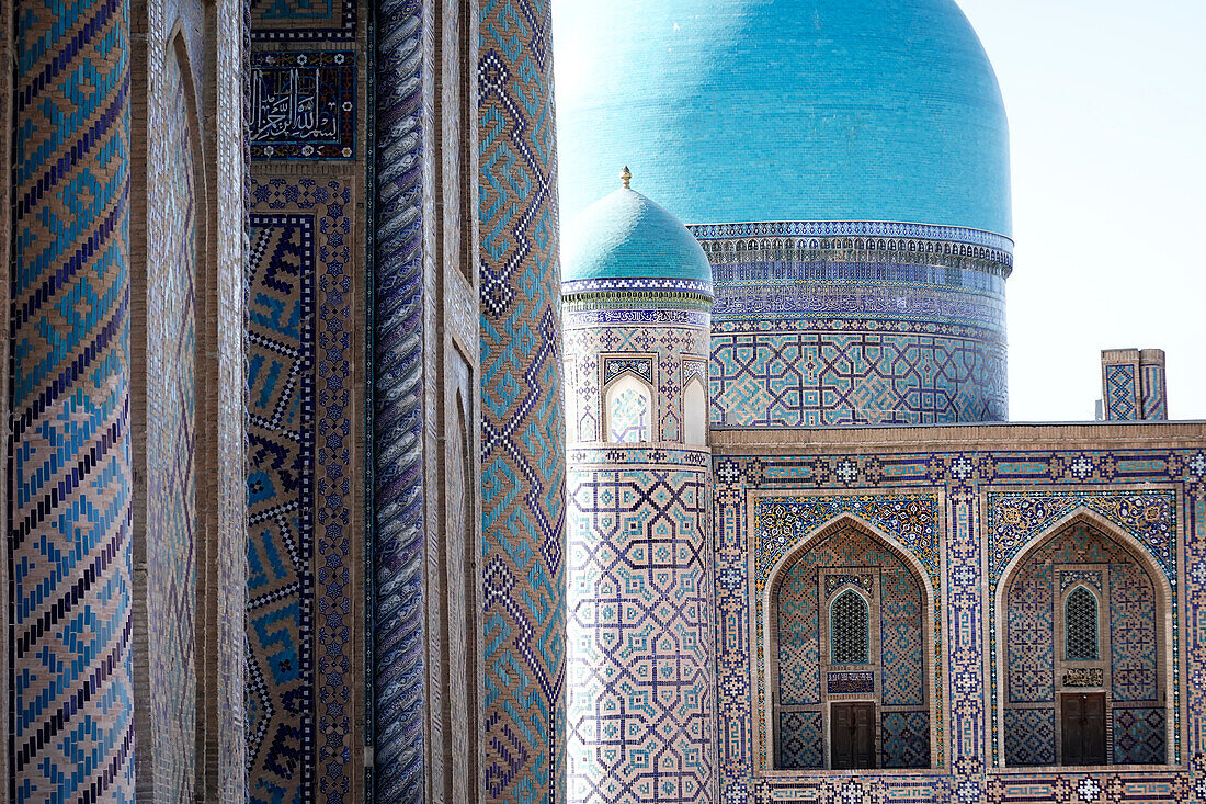 The world-famous Islamic architecture of Samarkand, UNESCO World Heritage Site, Uzbekistan, Central Asia, Asia\n