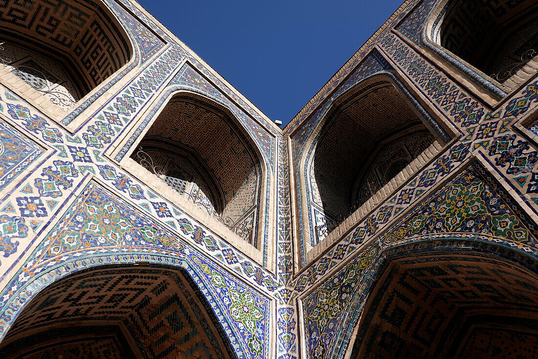 The world-famous Islamic architecture of Samarkand, UNESCO World Heritage Site, Uzbekistan, Central Asia, Asia\n