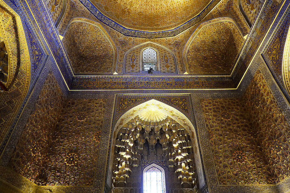 The world-famous Islamic architecture of Samarkand, UNESCO World Heritage Site, Uzbekistan, Central Asia, Asia\n