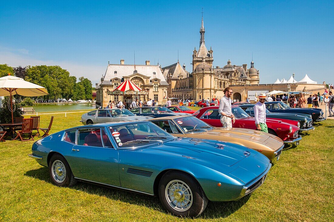 France, Oise, Chantilly, Chateau de Chantilly, 5th edition of Chantilly Arts & Elegance Richard Mille, a day devoted to vintage and collections cars\n