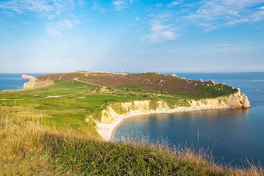 France, Finistere, Armorica Regional Natural Park, Crozon Peninsula, Camaret-sur-Mer, Pointe du Toulinguet\n