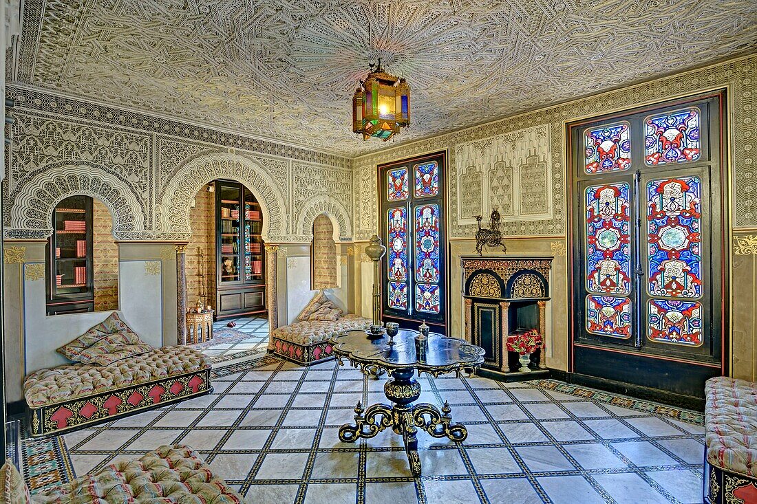 Frankreich, Yvelines, Port-Marly, Schloss Monte-Cristo, erbaut für Alexander Dumas, das maurische Zimmer