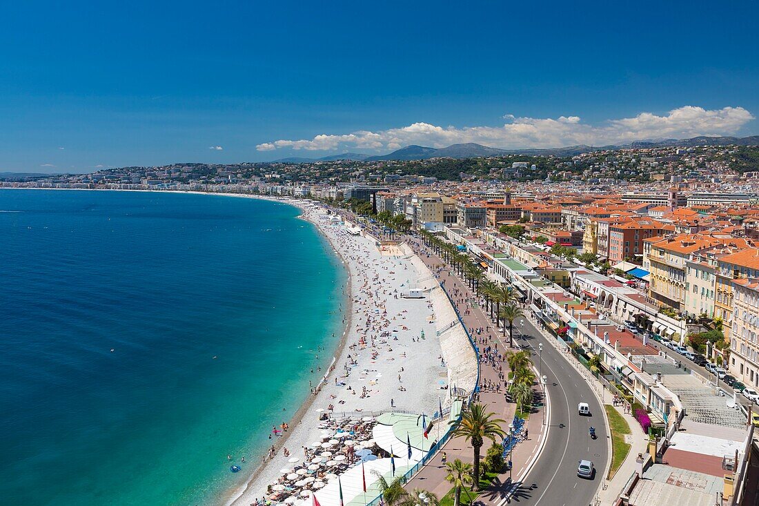 Frankreich, Alpes Maritimes, Nizza, von der UNESCO zum Weltkulturerbe erklärt, Baie des Anges, Promenade des Anglais