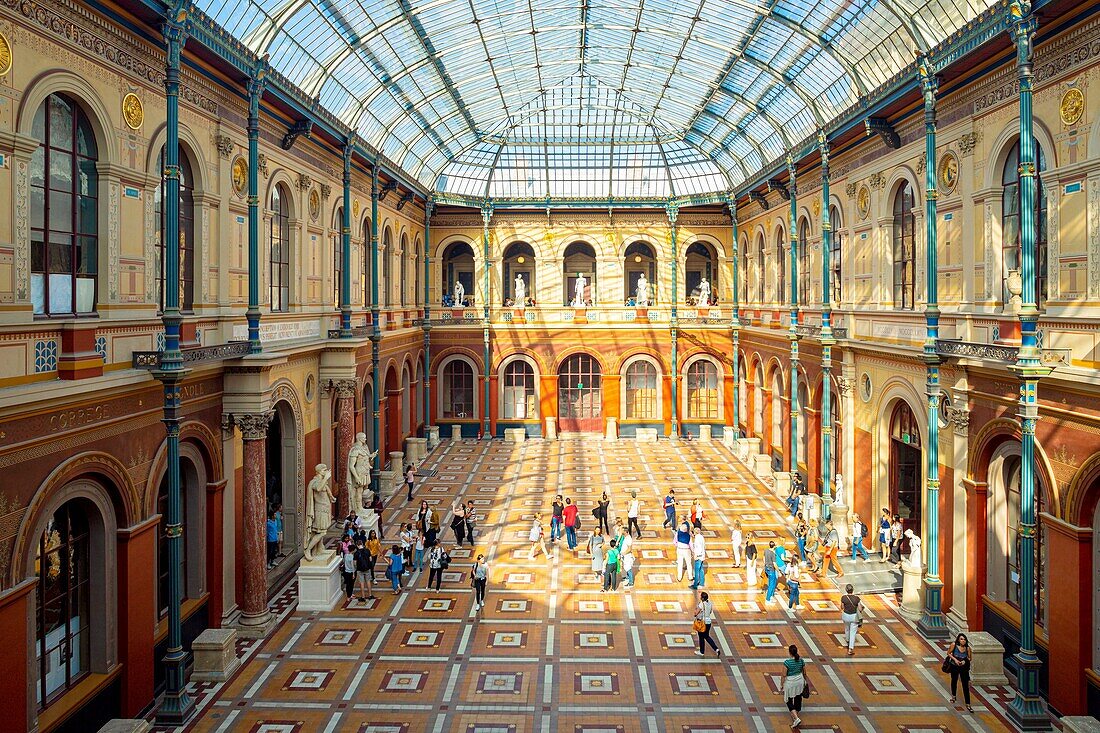 Frankreich, Paris, Tage des Kulturerbes, die Nationale Schule der Schönen Künste, der gläserne Innenhof des Palais des Etudes