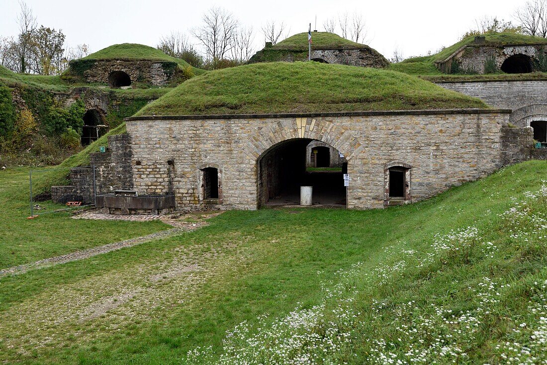 France, Territoire de Belfort, Danjoutin, Fort des Basses Perches built in the 19th century, the entrance\n
