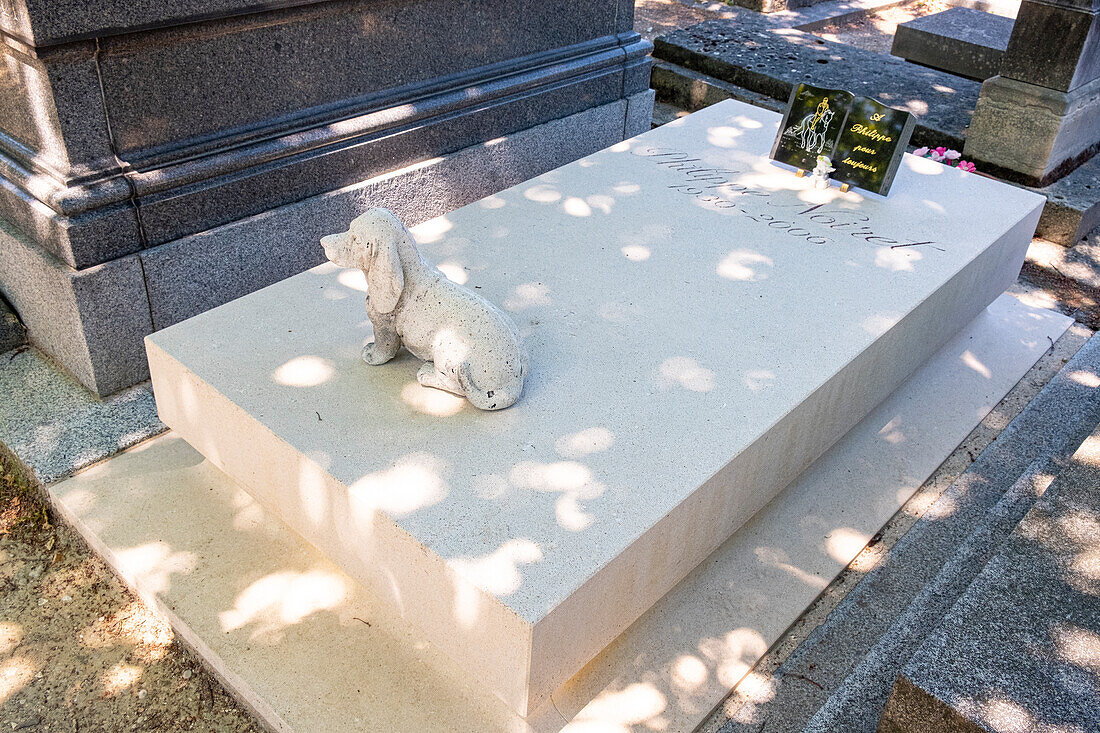 France, Paris, Montparnasse cemetery, tomb of philippe Noiret\n