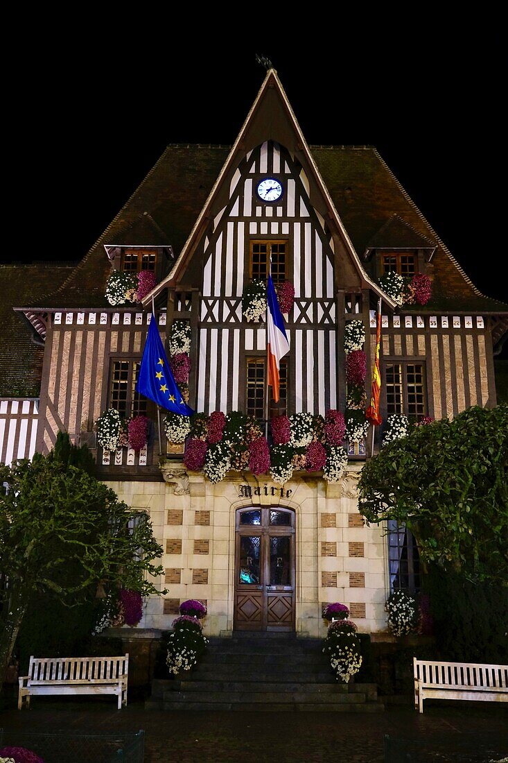 France, Calvados, Pays d'Auge, Deauville, the city hall\n