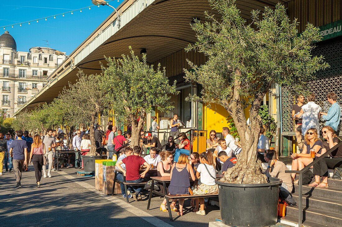 France, Paris, Ground Control Paris, bar ephemeral free and curious edition 2019 in a former warehouse SCNF, 81 rue du Charolais 75012\n