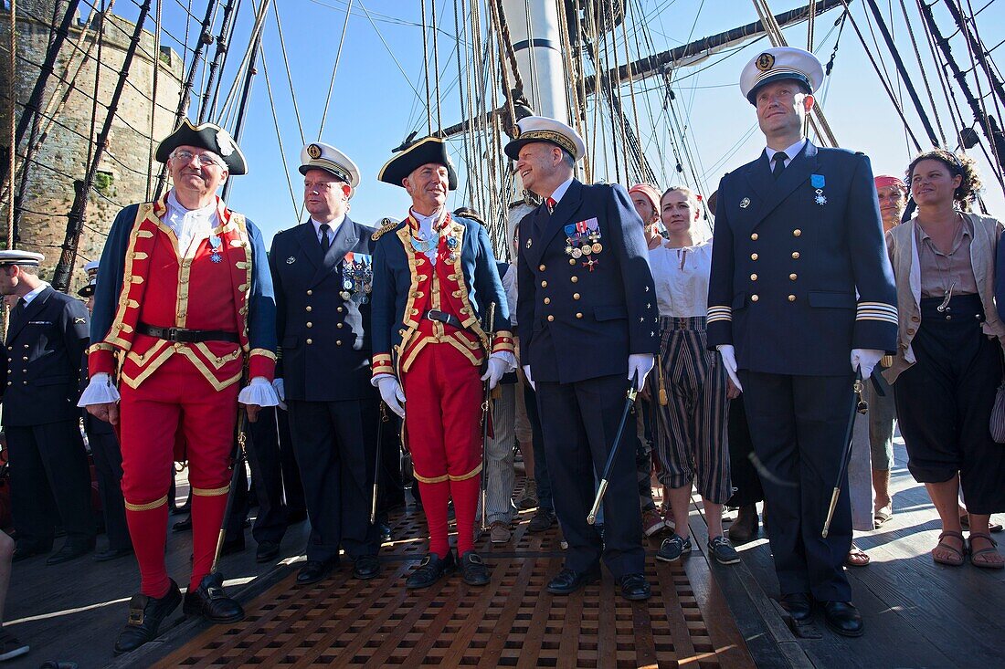 Frankreich, Finistère, Brest, L'HERMIONE, Freiheitsfregatte Frankreich Brest Internationales Maritimes Festival 2016