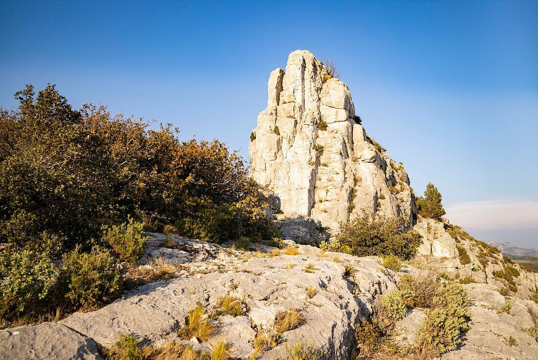 France, Bouche du Rhone, Aureille, Alpilles mountains, Caisses of Jean Jean\n