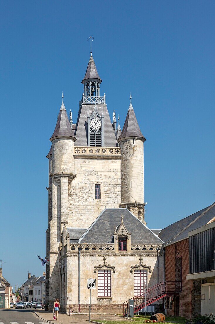Frankreich, Somme, Rue, Glockenturm aus dem XV. Jahrhundert, UNESCO-Weltkulturerbe