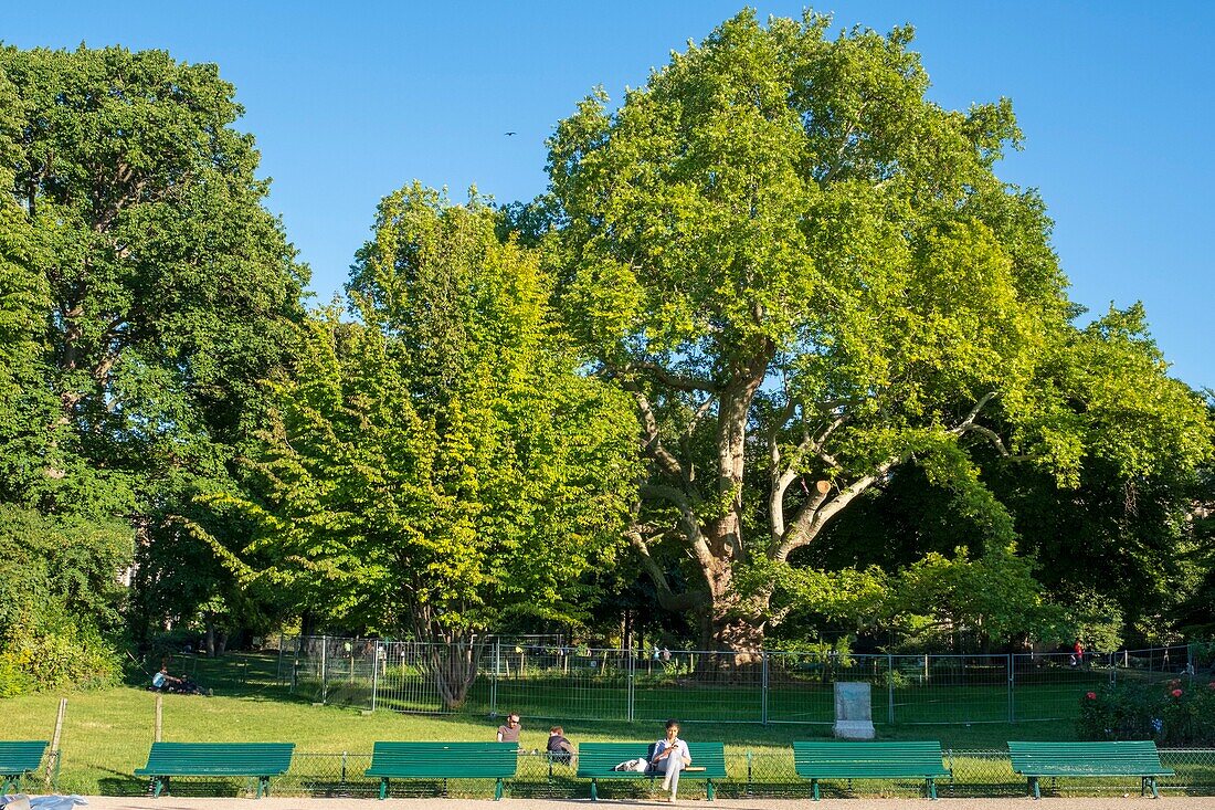 France, Paris, the Parc Monceau\n