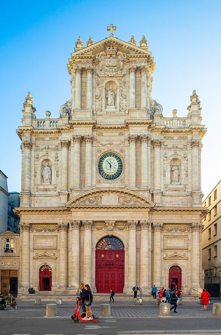 France, Paris, Marais district, Saint Paul church and Saint Louis\n