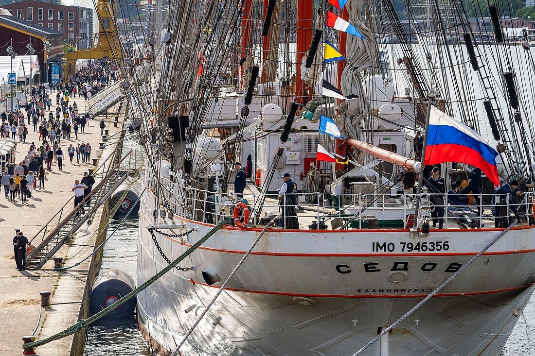 France, Seine Maritime, Rouen, Armada of Rouen 2019, the Sedov, quai Jean de Bethencourt\n