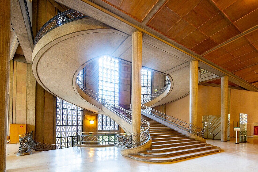 France, Paris, Heritage Days 2017, the Palais d'Iena designed by the architect Auguste Perret in 1937, seat of the Economic and Social Council\n