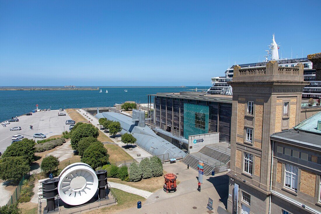 France, Manche, Cherbourg, Cite de la Mer, old nuclear submarine Le Redoutable\n