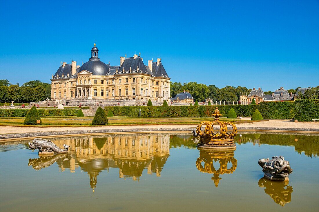 Frankreich, Seine et Marne, Maincy, das Schloss von Vaux le Vicomte