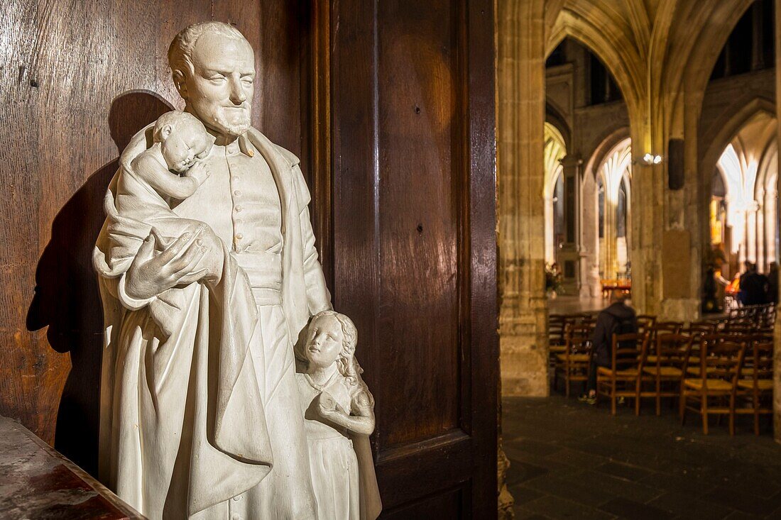 France, Paris, Quartier Latin, Saint-Severin church\n