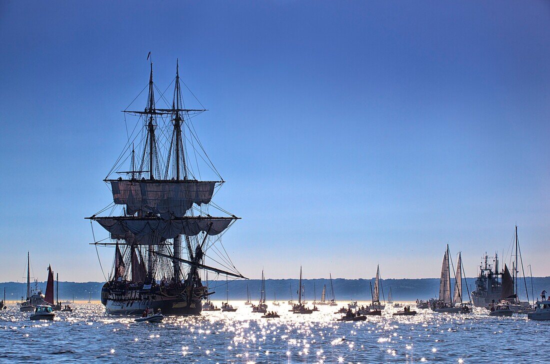 France, Finistère, Brest, L'HERMIONE, Freedom Frigate France Brest International Maritime Festival 2016\n