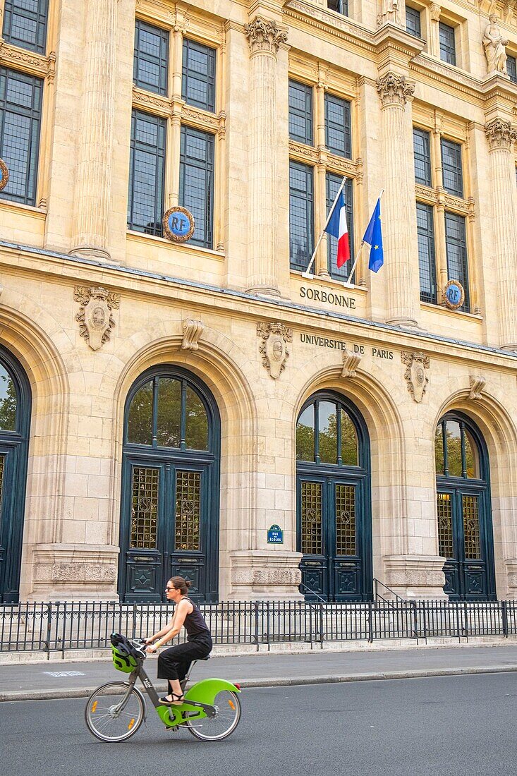 France, Paris, Saint Michel district, the Sorbonne\n