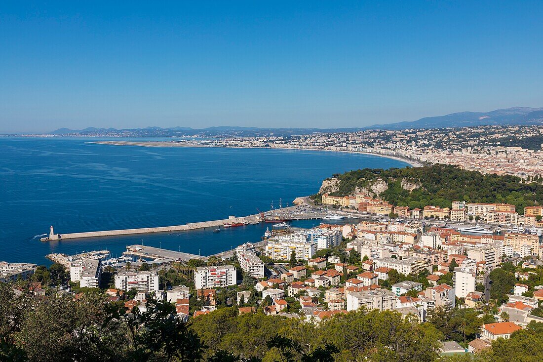 France, Alpes Maritimes, Nice, listed as World Heritage by UNESCO, Baie des Anges, old port or port Lympia\n