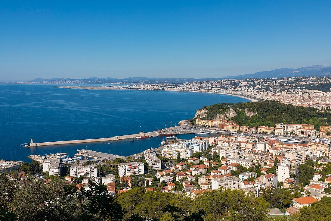 Frankreich, Alpes Maritimes, Nizza, von der UNESCO zum Weltkulturerbe erklärt, Baie des Anges, alter Hafen oder Hafen Lympia