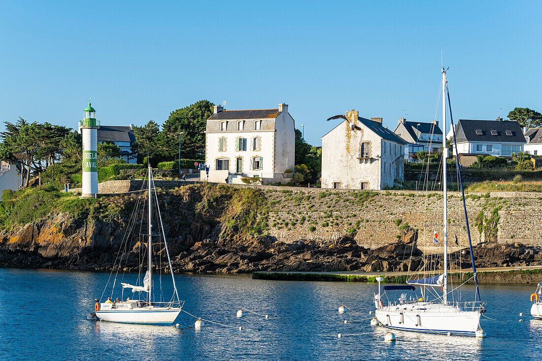 Frankreich, Finistere, Clohars-Carnoet, der malerische Fischerhafen von Doëlan