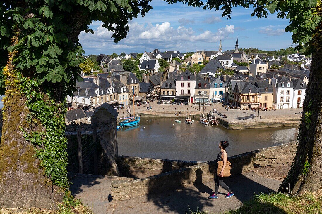 Frankreich, Morbihan, Auray, das alte Viertel von Port Saint-Goustan am Ufer des Flusses Auray, Platz Saint-Sauveur