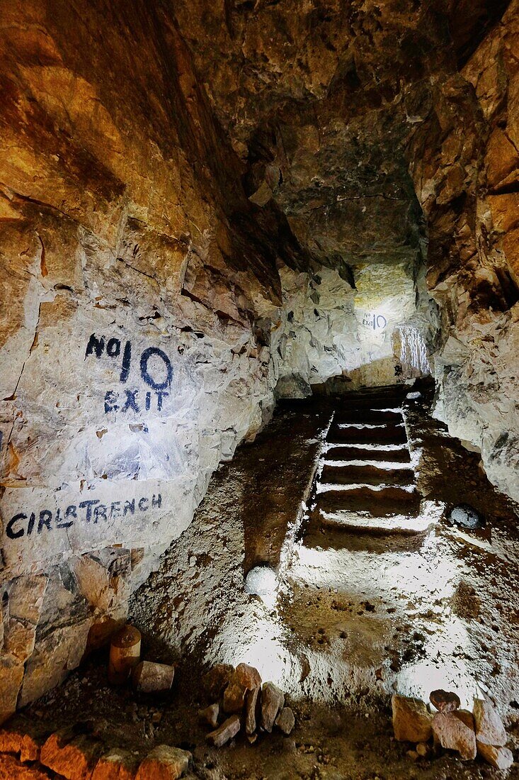 Frankreich, Pas de Calais, Arras, Wellington Tunnels, Gedenkstätte für die Schlacht von Arras, 9. April 1917