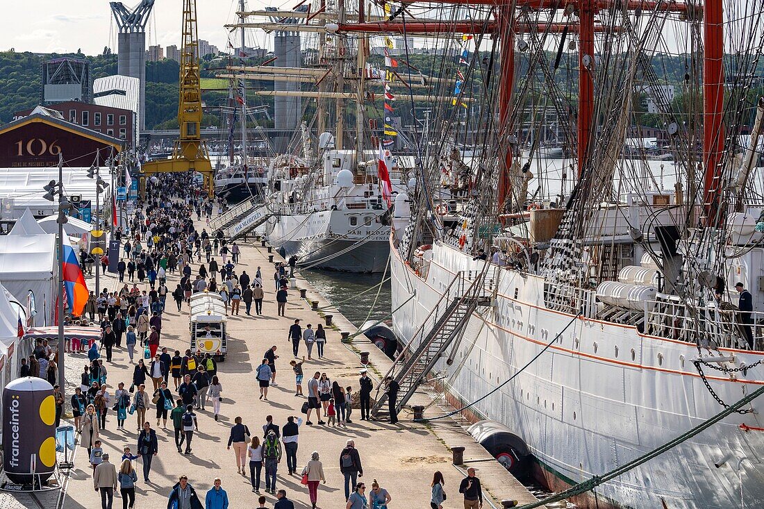 France, Seine Maritime, Rouen, Armada of Rouen 2019, Quai Jean de Bethencourt\n