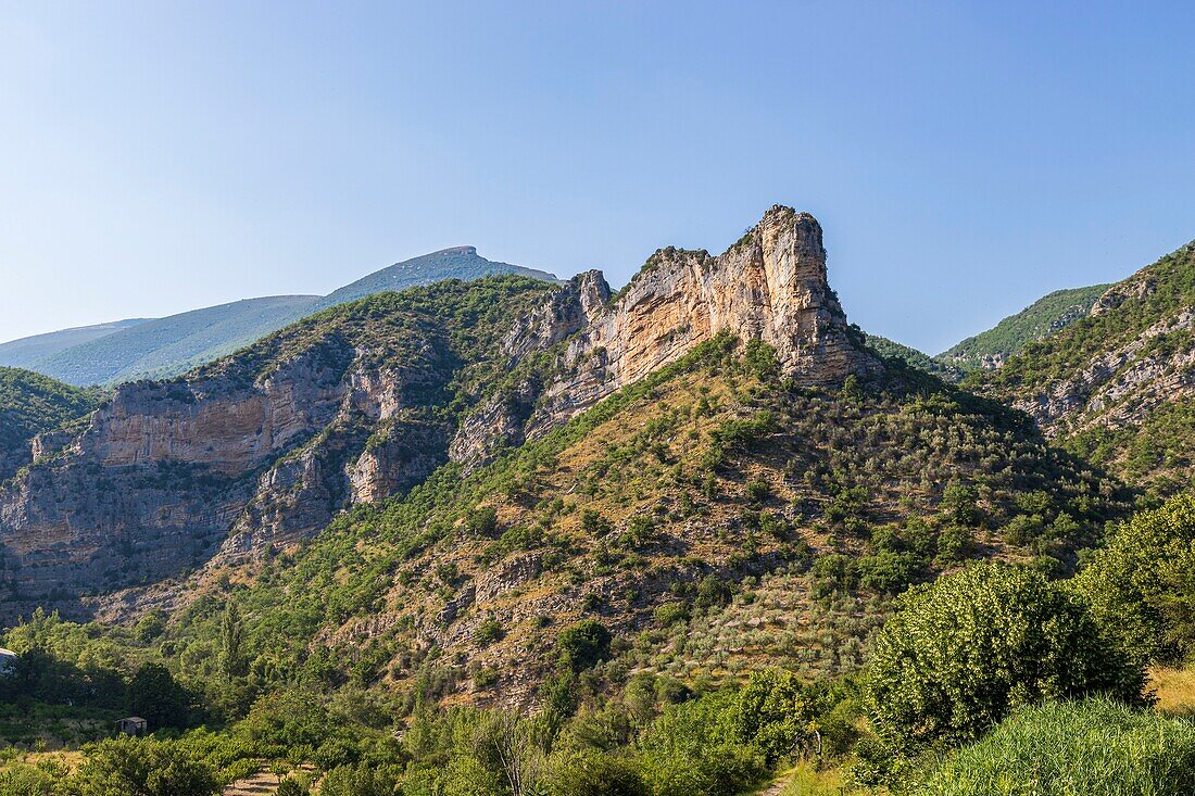 France, Drôme, regional natural park of the Baronnies Provençal, Saint-May, cliff of the étournaud\n