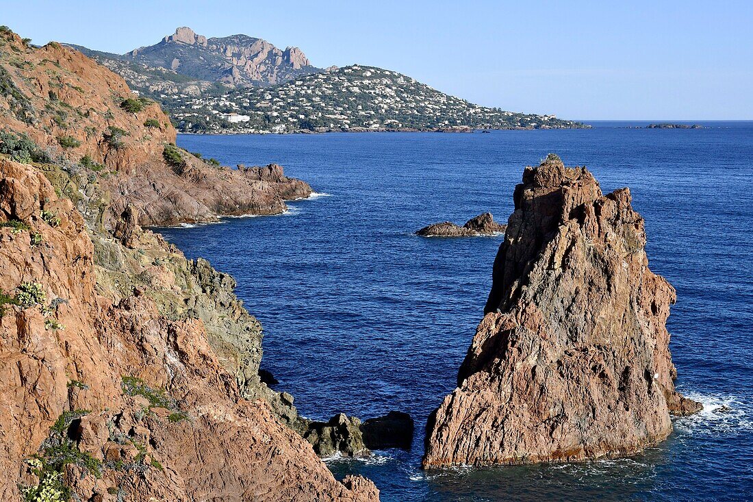 France, Var, cornice and wild coast of Esterel\n