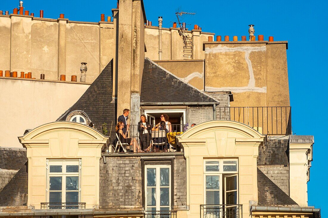 Frankreich, Paris, von der UNESCO zum Weltkulturerbe erklärtes Gebiet, Ile de la Cite, Place du Pont Neuf, alte Gebäude