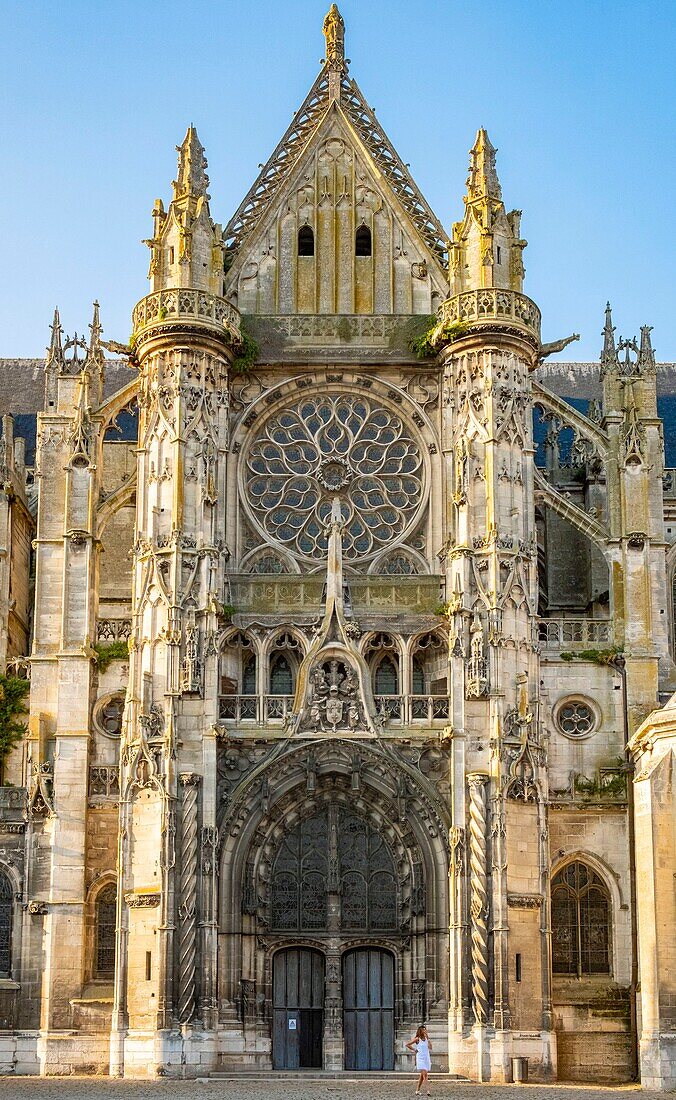 Frankreich, Oise, Senlis, Kathedrale Notre Dame von Senlis
