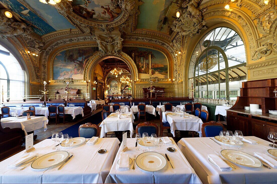 France, Gare de Lyon Railway Station, Le Train Bleu Restaurant\n