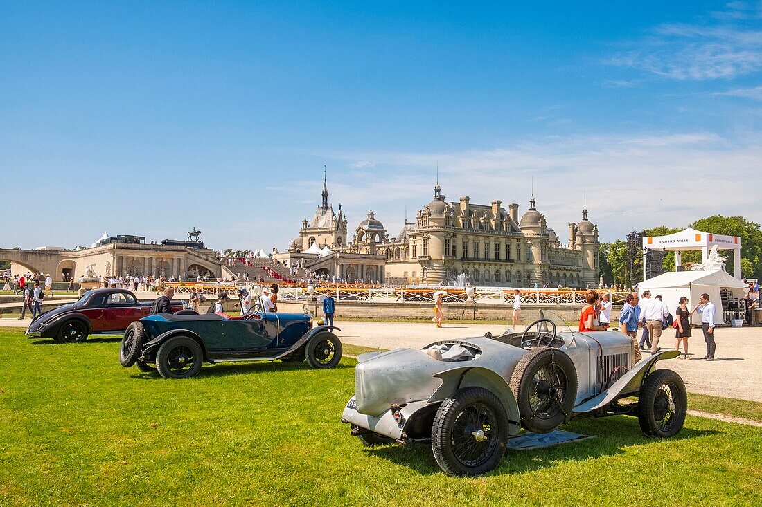 Frankreich, Oise, Chantilly, Chateau de Chantilly, 5. Ausgabe der Chantilly Arts & Elegance Richard Mille, ein Tag, der den Oldtimern und Sammlungen gewidmet ist