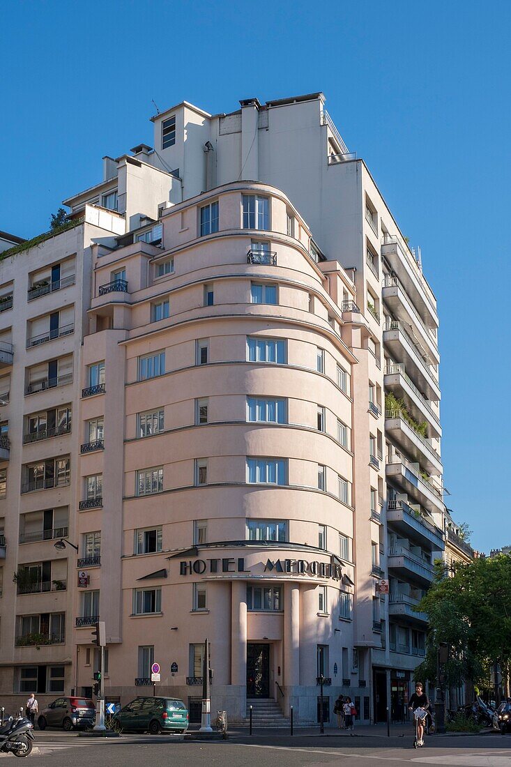 France, Paris, Hotel Mercedes, 128 avenue de Wagram, Art Deco style building by architect Pierre Patout\n