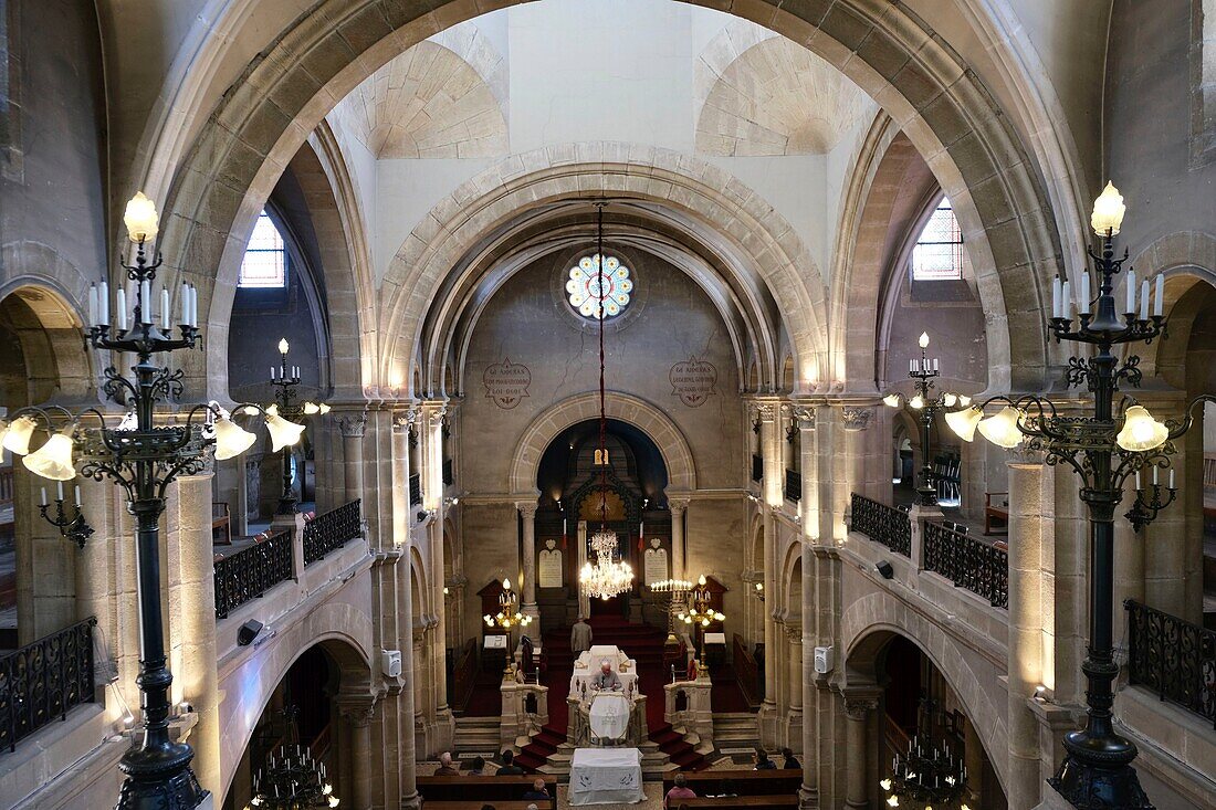Frankreich, Cote d'Or, Dijon, von der UNESCO zum Weltkulturerbe erklärtes Gebiet, die Synagoge aus dem 19.