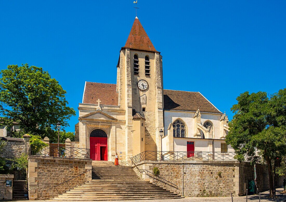 France, Paris, Charonne district, church of Charonne\n