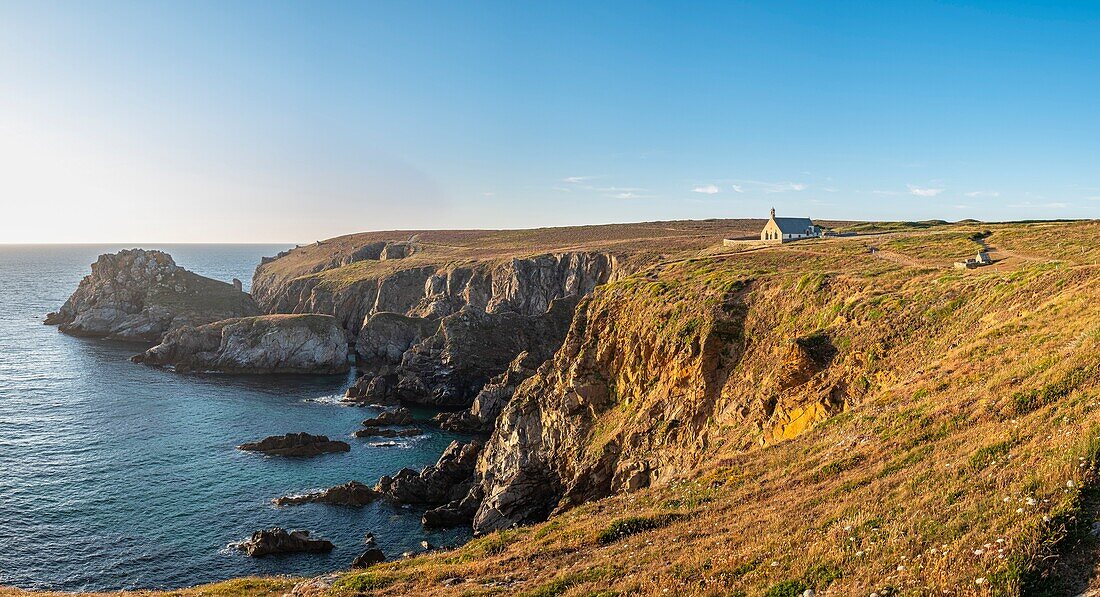 Frankreich, Finistere, Cleden-Cap-Sizun, Pointe du Van, Kapelle Saint-They