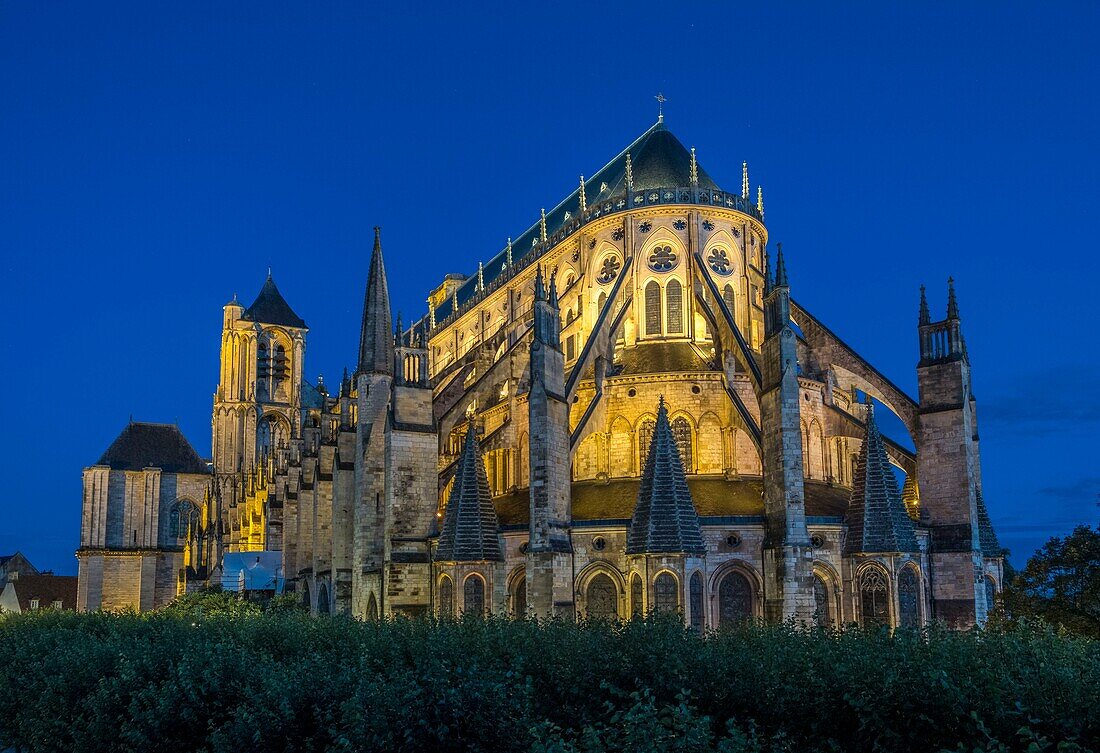 Frankreich, Cher, Bourges, Kathedrale St. Etienne, von der UNESCO zum Weltkulturerbe erklärt