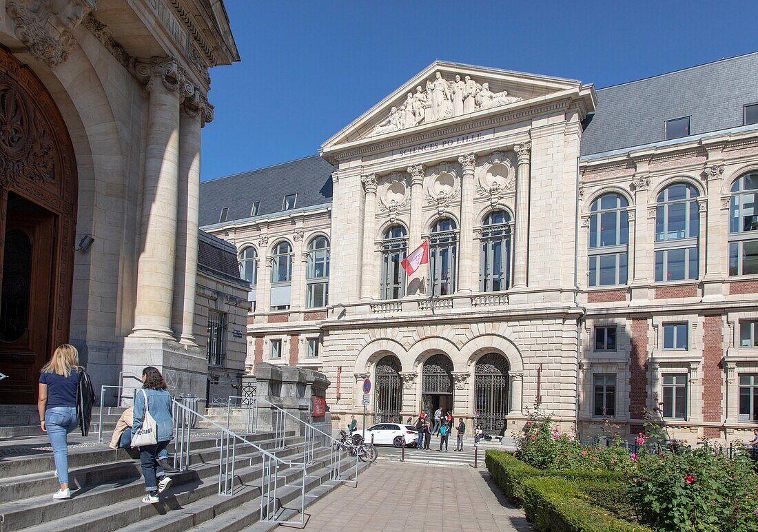 Frankreich, Nord, Lille, Bezirk des Museums der Schönen Künste, Gebäude der Sciences Po Lille