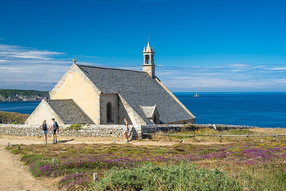 Frankreich, Finistere, Cleden-Cap-Sizun, Pointe du Van, Kapelle Saint-They