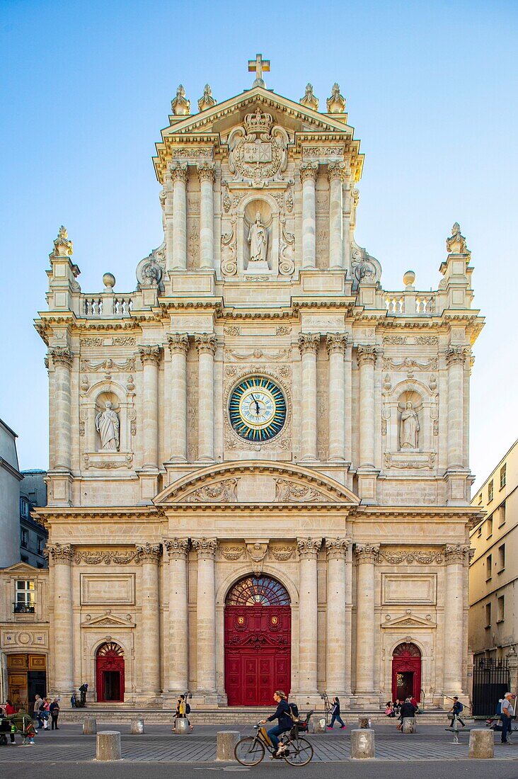 France, Paris, Marais district, Saint Paul church and Saint Louis\n